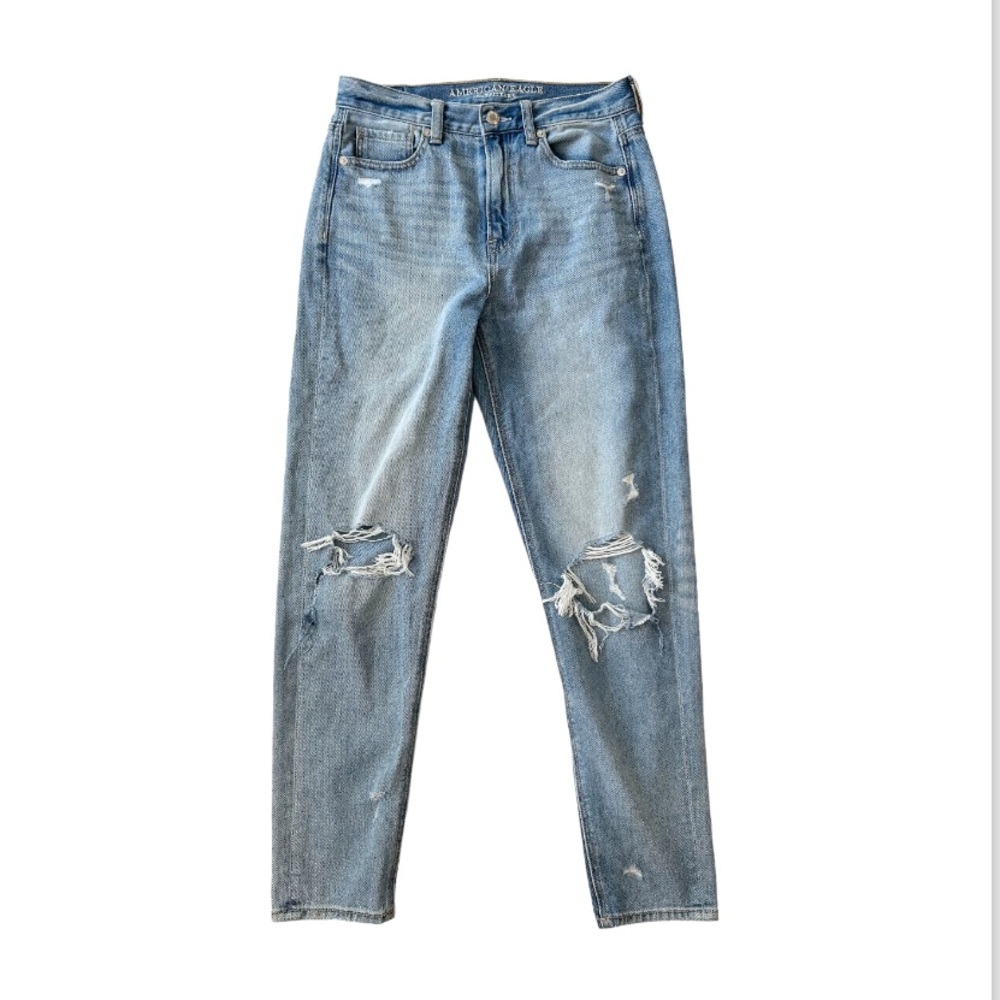 American Eagle Ripped Mom Jeans